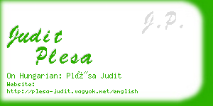 judit plesa business card